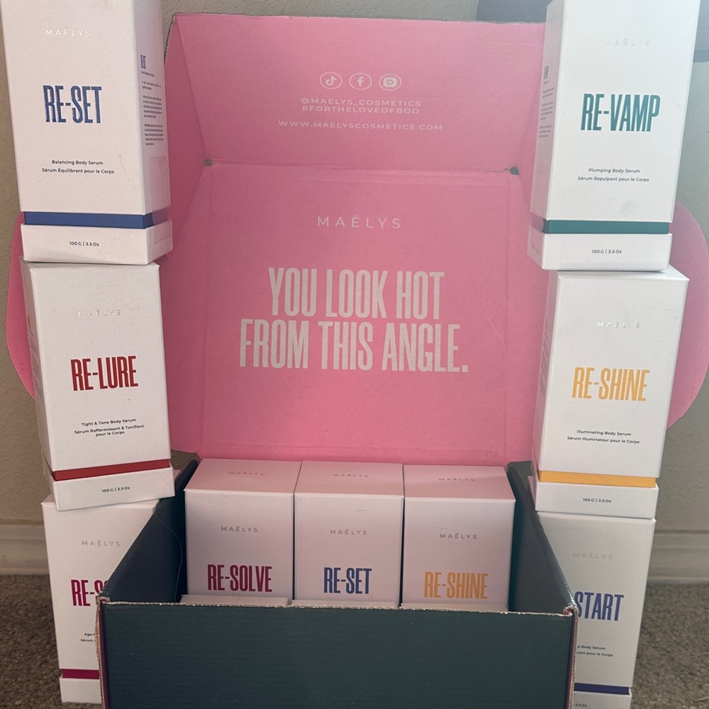 MAËLYS Skincare Moisturizer Set - White and Pink